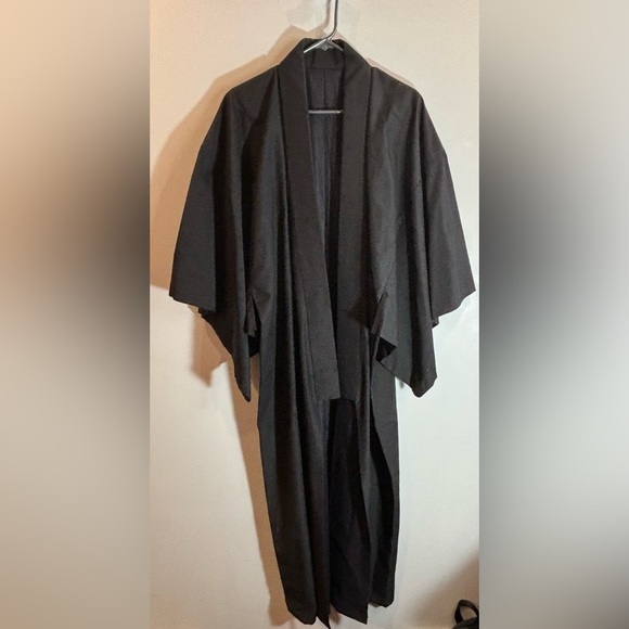 KIMONO Sz XL Pinstripe Lined  Made to Measure Wide Sleeves - Picture 3 of 9